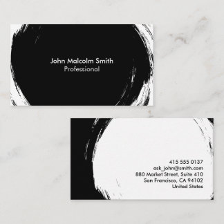 Abstract Black Business Card