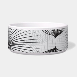 Abstract Black Flowers: Grey Elegance.