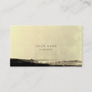 Abstract Black Gold Yellow Appointment Card