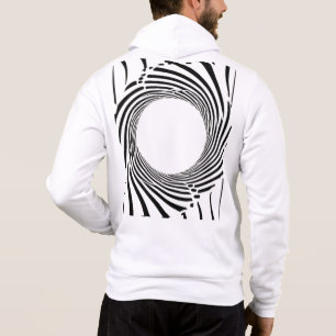 Abstract Black Hole Spiral Line Art  Hoodie