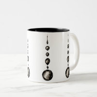Abstract Black Ink Water Drops in Line