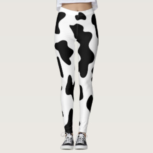 Abstract Black Patches Leggings
