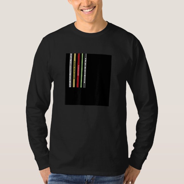 Abstract Black Square Straps Illustration Graphic  T-Shirt (Front)