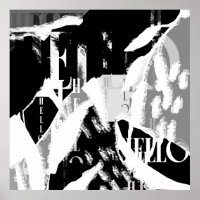 Abstract Black White Grey