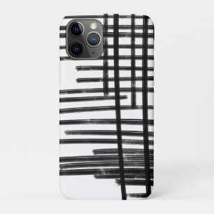 Abstract Black & White Lines Art -  Scratches 2 Case-Mate iPhone Case