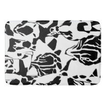 Abstract Black & White Mat