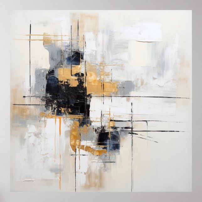 Abstract black white or poster (Front)