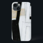 Abstract Black & White Painting iPhone 13 Case<br><div class="desc">Norman Wyatt created this subtle black and white abstract painting. The white of the piece makes the black stand out more than normal,  and the thick lines give the work a hectic feeling. Purchase one now!</div>