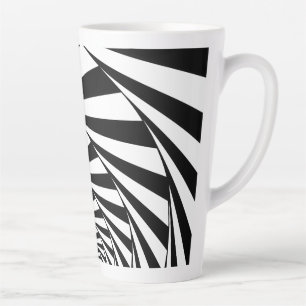 Abstract Black & White Swirl Spiral Mug