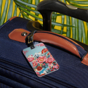 Abstract Blossom Petal Dreams Luggage Tag