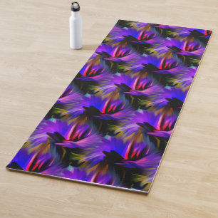 Abstract Blue And Purple Design     Yoga Mat
