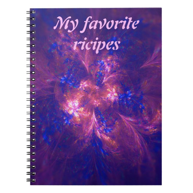 Abstract Blue And Purple Notebook (Front)