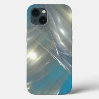 abstract blue and silver case for Samsung Galaxy