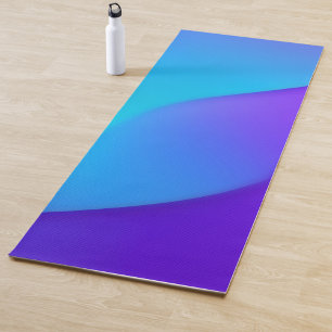 Abstract Blue background gradient Yoga Mat
