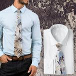 Abstract blue & beige tie<br><div class="desc">Abstract blue & beige urban pattern with lettering. "Cracked wall pattern" neck tie is a great gift for those who want to find beauty in everyday life or love grunge style, for those who have a young soul.</div>
