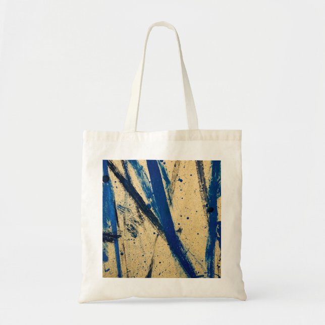 Abstract Blue Budget Tote (Front)