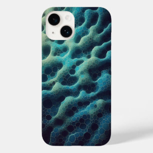 Abstract Blue Cellular Grid Phone Case - Organic 