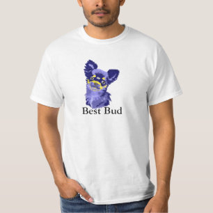 Abstract Blue Chihuahua T-Shirt
