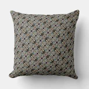 Abstract Blue Crab Cushion