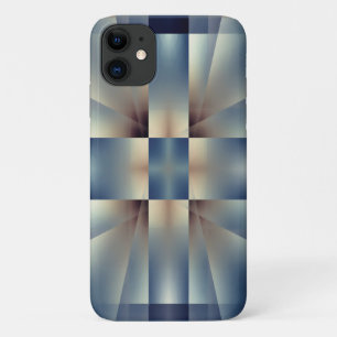 Abstract blue cross pattern Case-Mate iPhone case