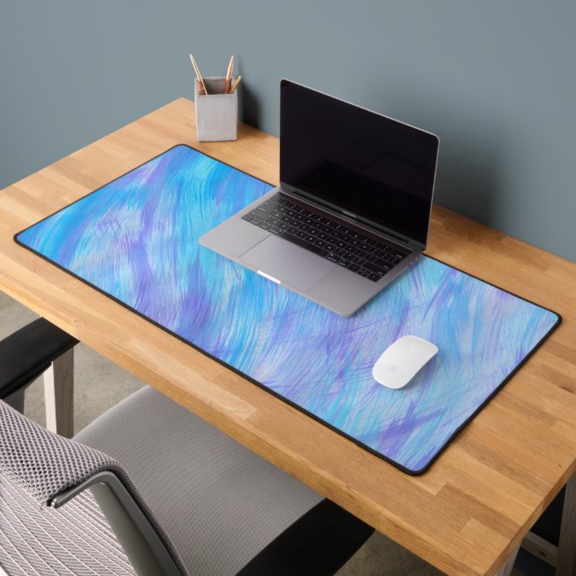 Abstract Blue Desk Mat (Office 2)