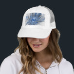Abstract Blue Gray Watercolor Fractal Art Flower Trucker Hat<br><div class="desc">Unique fantasy flower with shades of blue and gray,  abstract and elegant.
Design for your trucker hat and more.</div>