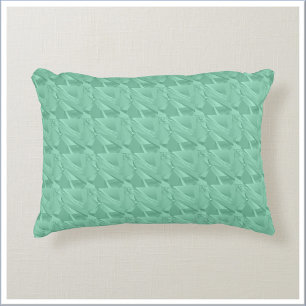 Abstract Blue Green Aqua Marine Crystal Decorative Cushion