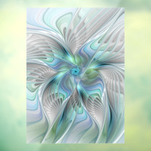Abstract Blue Green Butterfly Fantasy Fractal Art