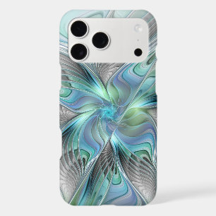 Abstract Blue Green Butterfly Fantasy Fractal Art