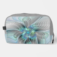 Abstract Blue Green Butterfly Fantasy Fractal Art