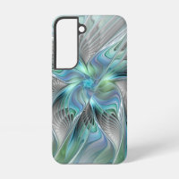 Abstract Blue Green Butterfly Fantasy Fractal Art