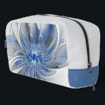 Abstract Blue Grey Watercolor Fractal Art Flower Dopp Kit<br><div class="desc">Unique fantasy flower with shades of blue and grey,  abstract and elegant.
Design dopp kit bag and more.</div>