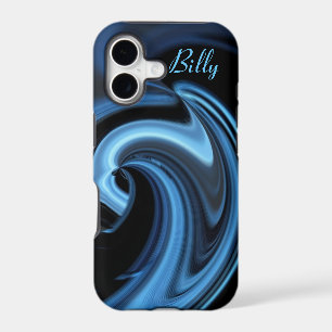 Abstract Blue Heart iPhone 5 case *Personalise*