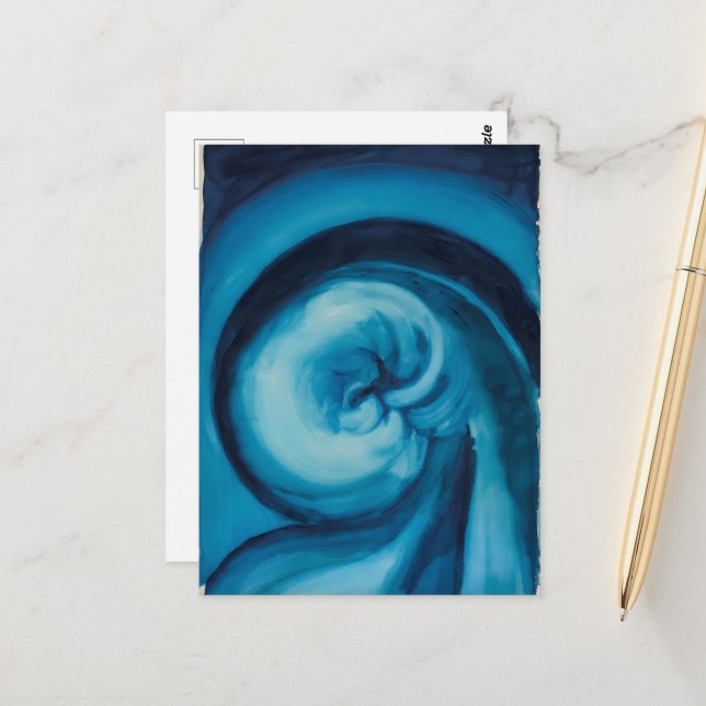 Abstract |Blue I | Georgia O'Keeffe Postcard (Front/Back In Situ)