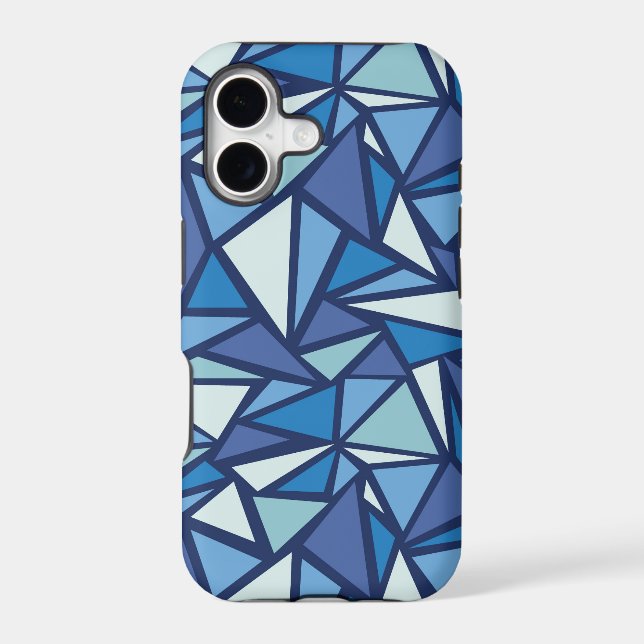 Abstract Blue Ice Crsytal Pattern (Back)