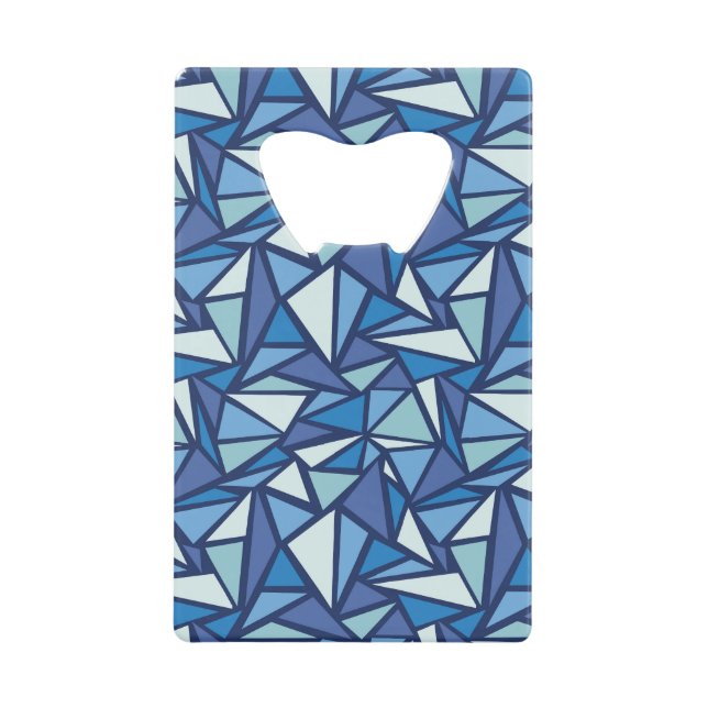 Abstract Blue Ice Crsytal Pattern (Front)