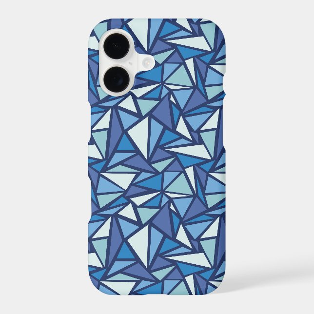 Abstract Blue Ice Crsytal Pattern (Back)