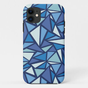 Abstract Blue Ice Crsytal Pattern Case-Mate iPhone Case