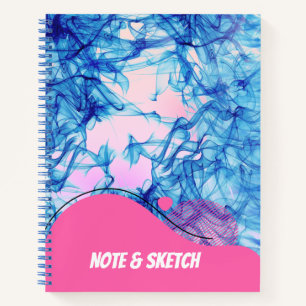 Abstract blue ink Notebook