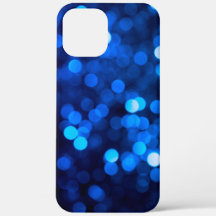 Abstract blue light dots