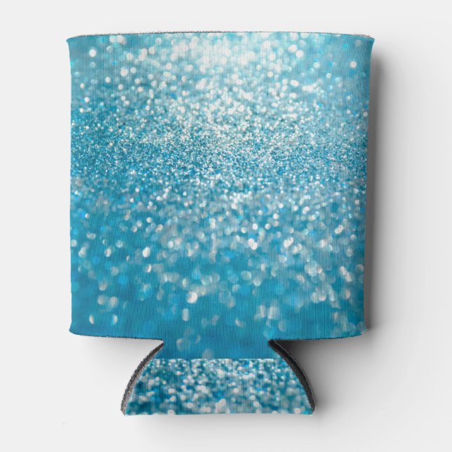 Abstract blue lights, artistic background. can cooler (Front)