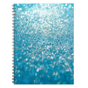 Abstract blue lights, artistic background. notebook