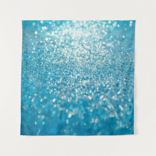 Abstract blue lights, artistic background. tapestry