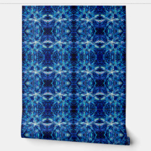 Abstract Blue Lights Pattern Wallpaper