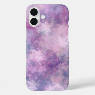 Abstract Blue, Lilac, Pink Acrylic Painting iPhone 16 Plus Case