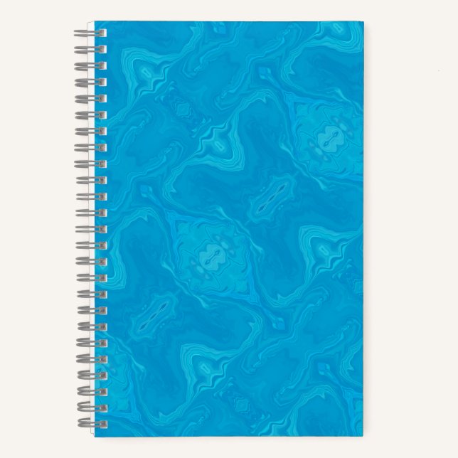 Abstract Blue Marble Personalised HP Lap Notebook (Front)