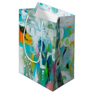 Abstract Blue Medium Gift Bag