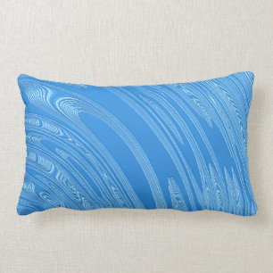 abstract blue metallic texture lumbar cushion