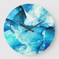 Abstract blue motion: fractal composition.