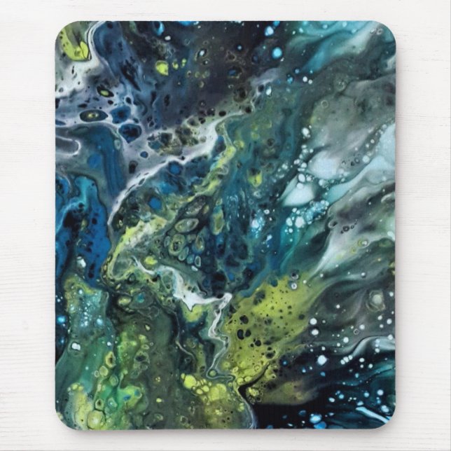 Abstract blue. mouse pad (Front)